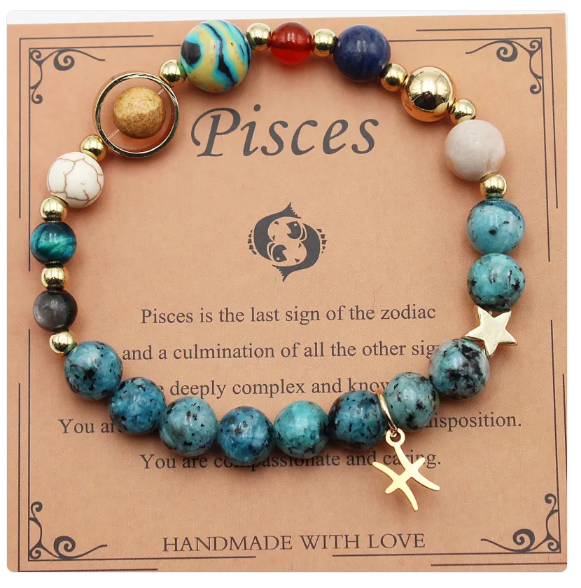 Eight Planets & Twelve Constellation Gemstone Bracelet Jula Jewelry