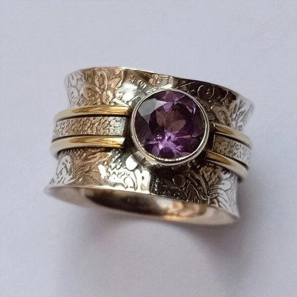 Bohemian Crystal Mindfulness Ring Jula Jewelry