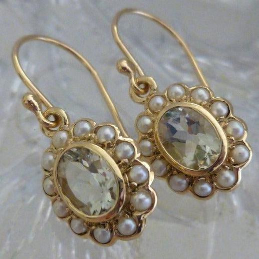 Bohemian earrings adorned with pearls and crystals Jula Jewelry
