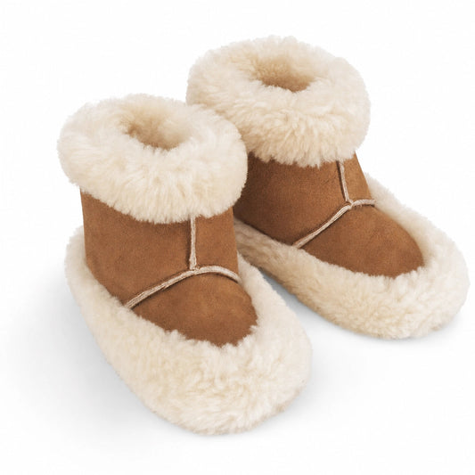 Warm Boot Slippers | Sheepskin Lined Indoor Boots SleepingPillow