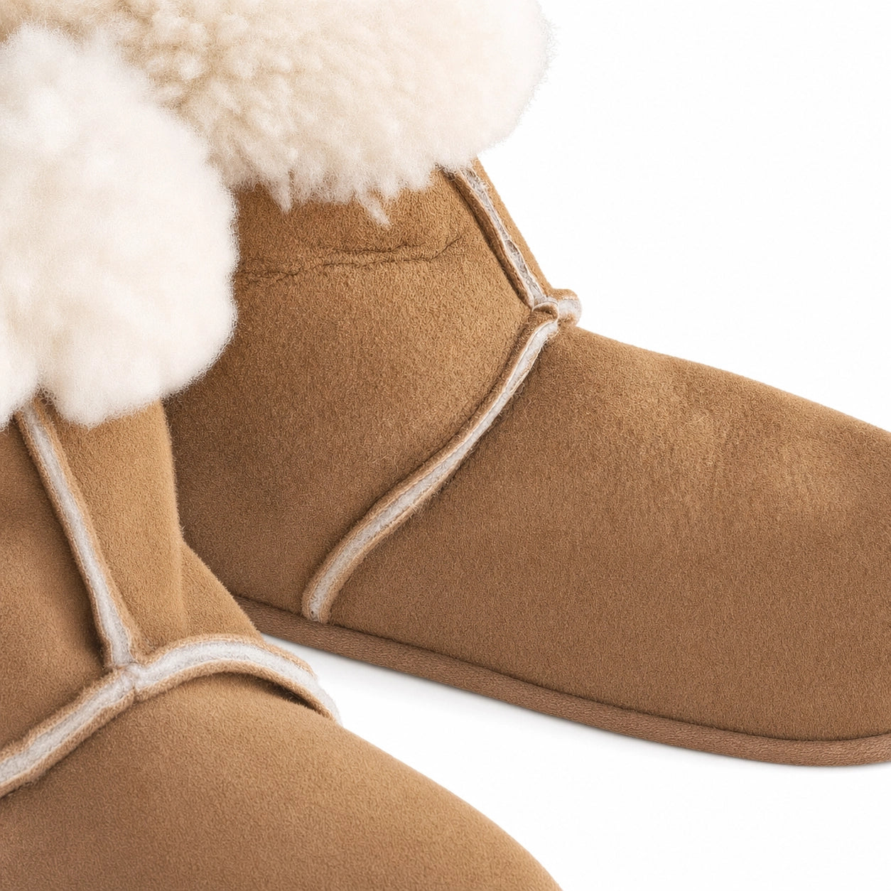 Warm Boot Slippers | Sheepskin Lined Indoor Boots SleepingPillow