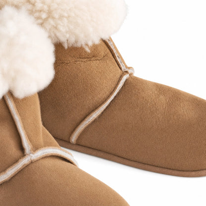 Warm Boot Slippers | Sheepskin Lined Indoor Boots SleepingPillow