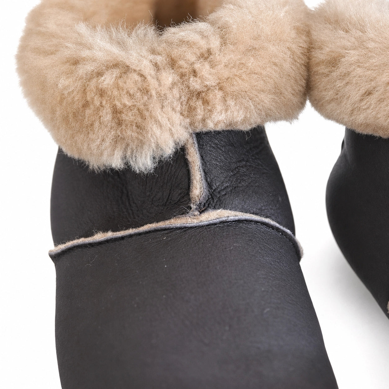 Warm Boot Slippers | Sheepskin Lined Indoor Boots SleepingPillow