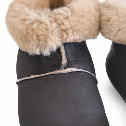 Warm Boot Slippers | Sheepskin Lined Indoor Boots SleepingPillow