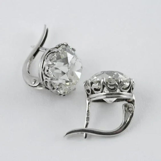 Vintage Zirconia Silver Stud Earrings Jula Jewelry