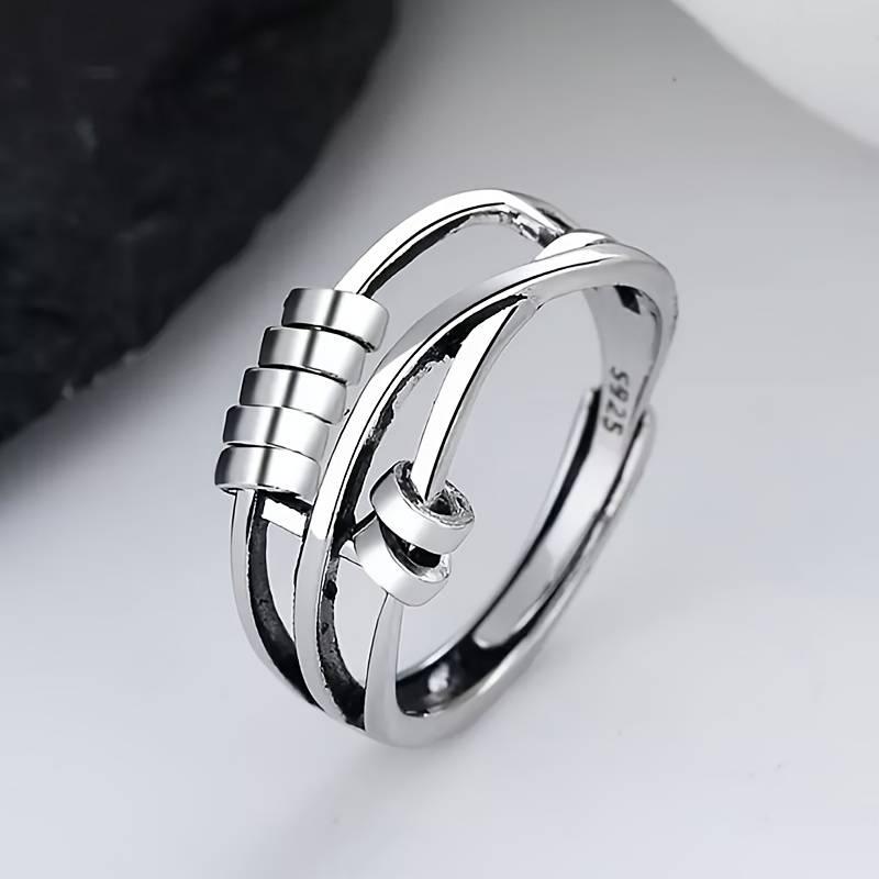 Vintage Silver Tree Stacked Ring Jula Jewelry