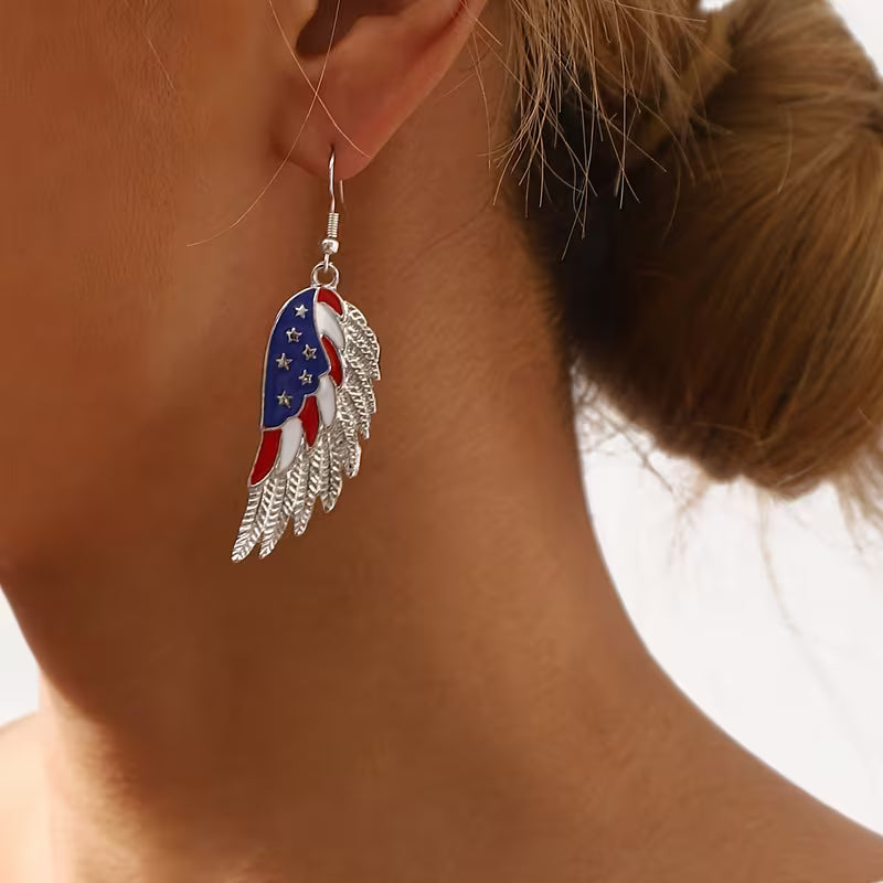 Timeless Wings of Freedom Drop Earrings Jula Jewelry