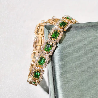 Emerald Green Statement Bangle Jula Jewelry