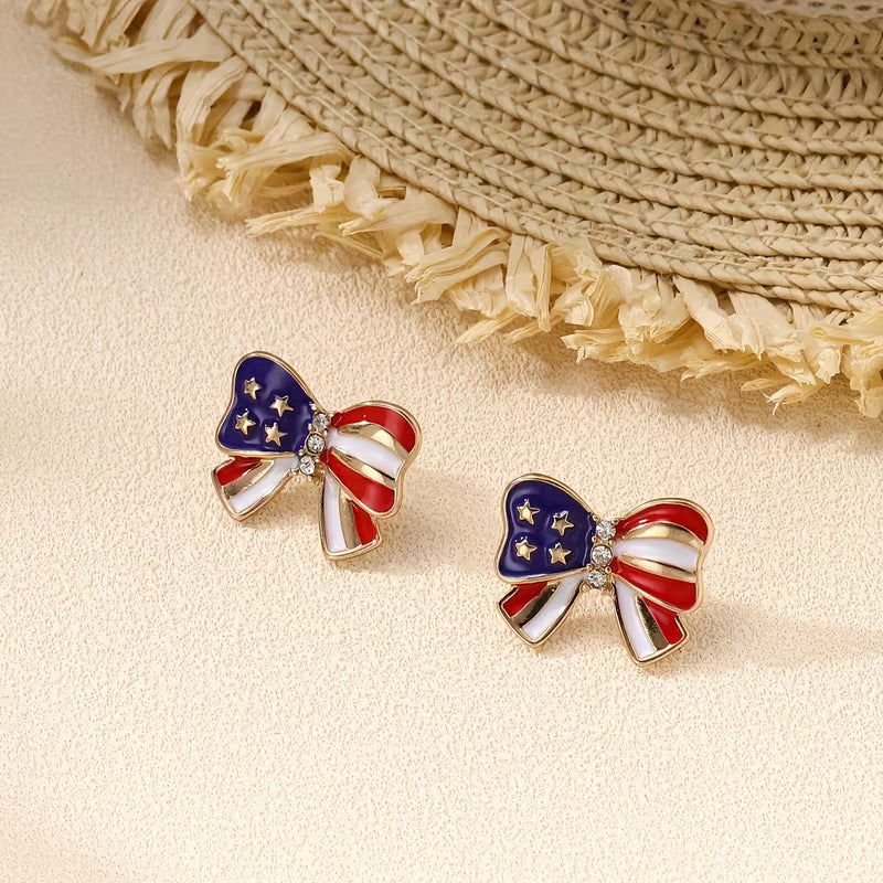 Liberty Grace Bow Stud Earrings Jula Jewelry