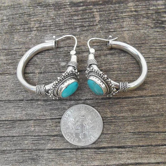 Retro Turquoise Earrings. Jula Jewelry