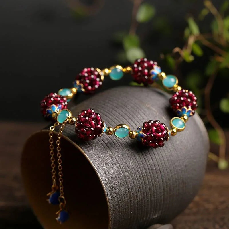 Natural Stone Berry Bracelet Jula Jewelry