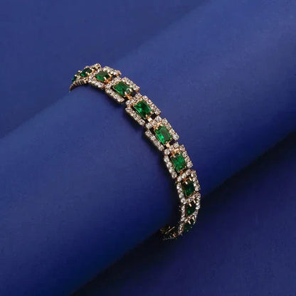 Emerald Green Statement Bangle Jula Jewelry