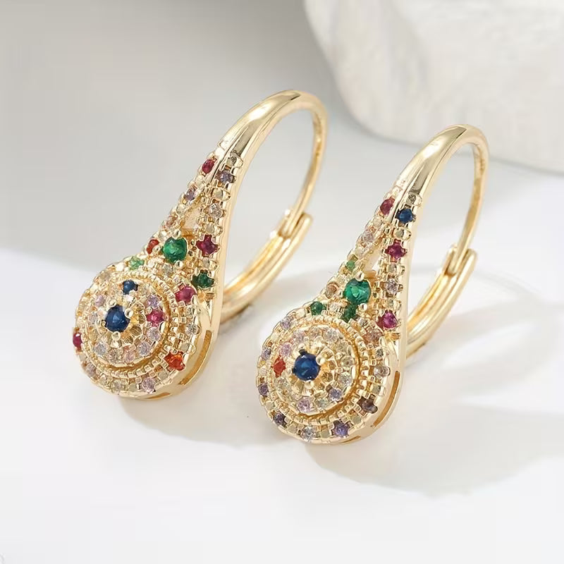 Multicolor Sparkle Elegance Studs Jula Jewelry
