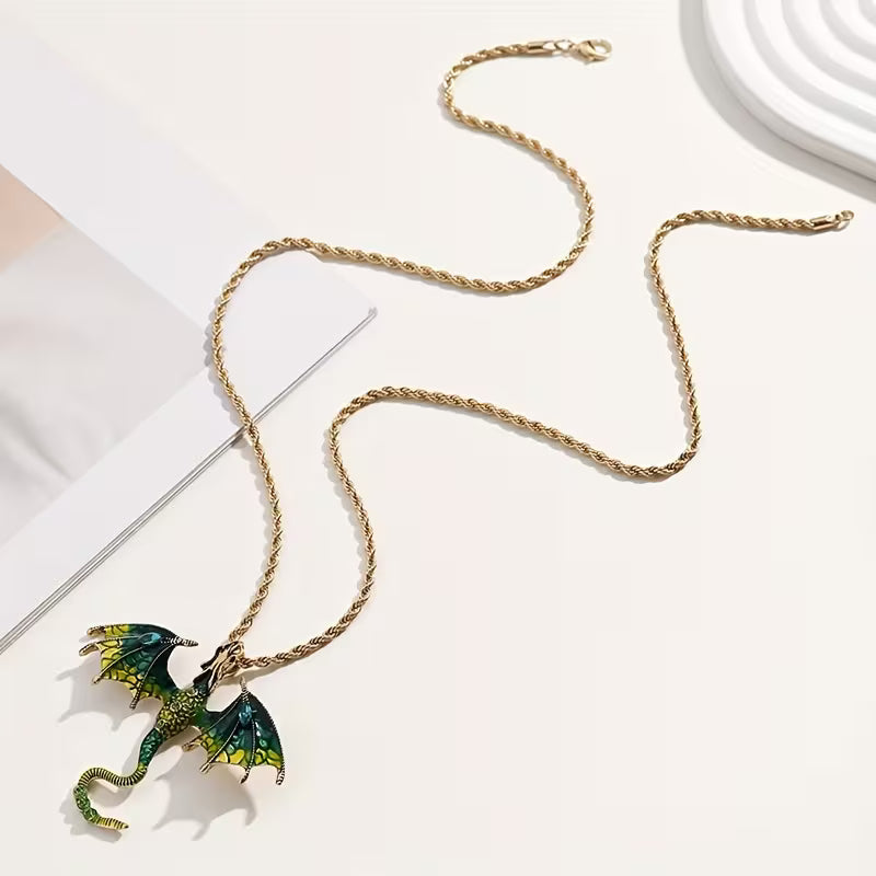 Ethereal Dragon Dream Pendant Necklace Jula Jewelry
