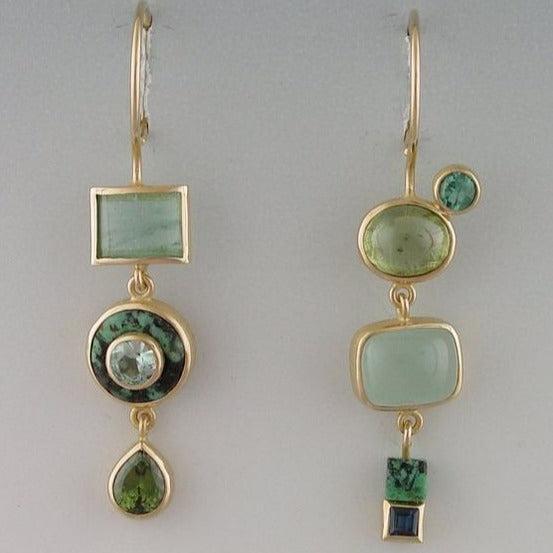 Vintage Green Earrings. Jula Jewelry
