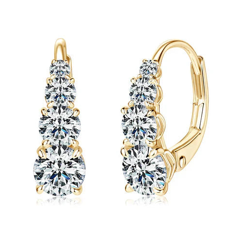 Carol Four Stone Earrings Jula Jewelry