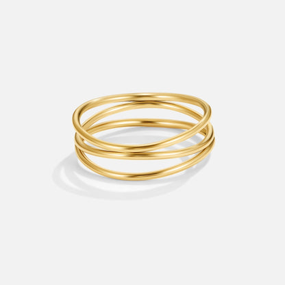 Gold Minimalist Band Ring Jula Jewelry