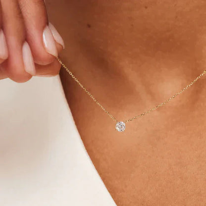 Clea Moissanite Gemstone Necklace Jula Jewelry