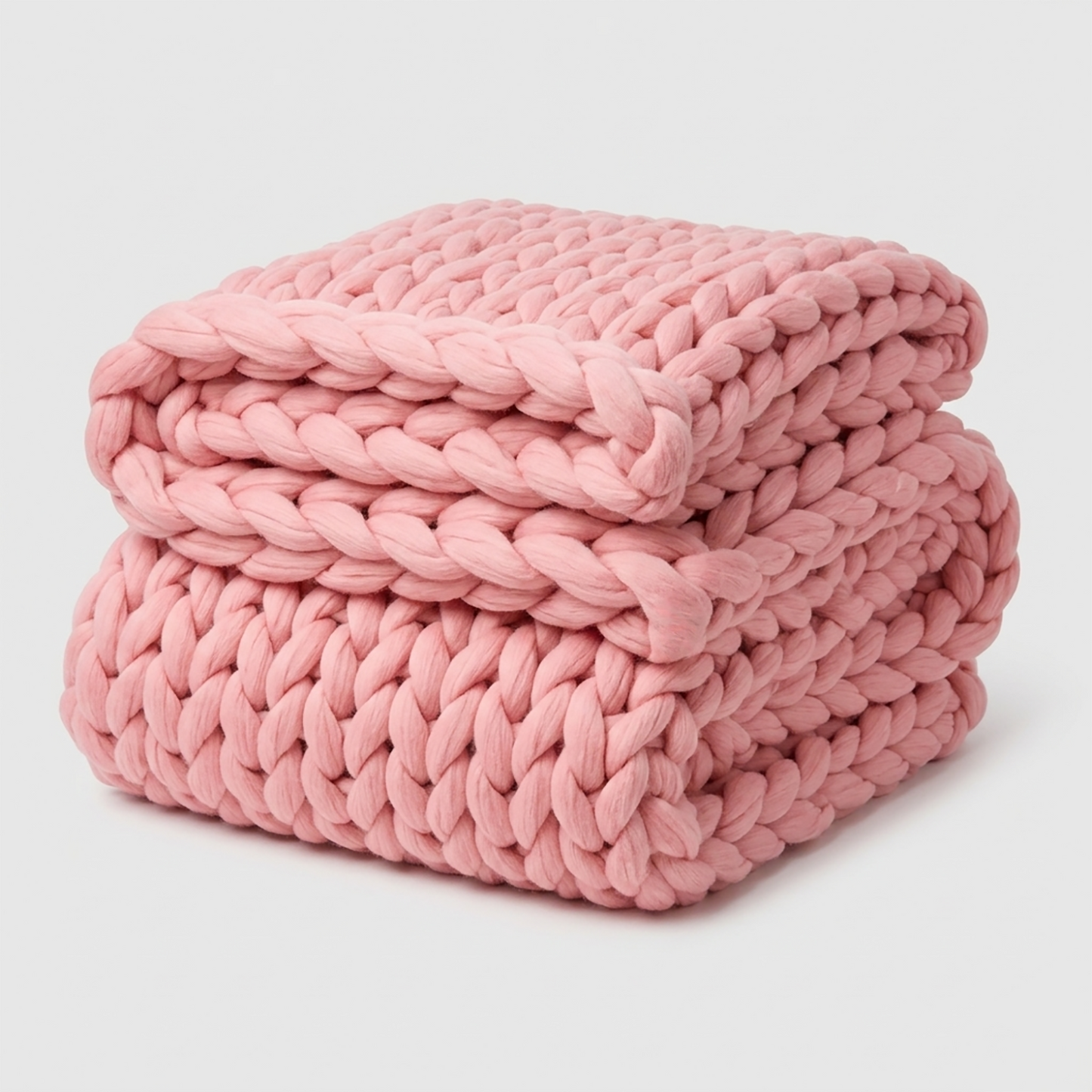 Chunky Knit Blanket Cozy Crochet Style Multi-Use for Home Garden SleepingPillow
