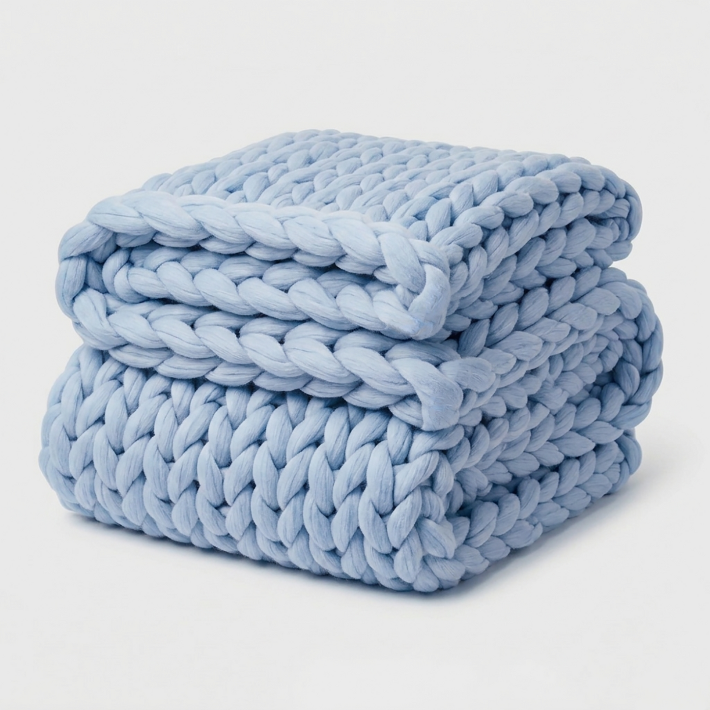 Chunky Knit Blanket Cozy Crochet Style Multi-Use for Home Garden SleepingPillow