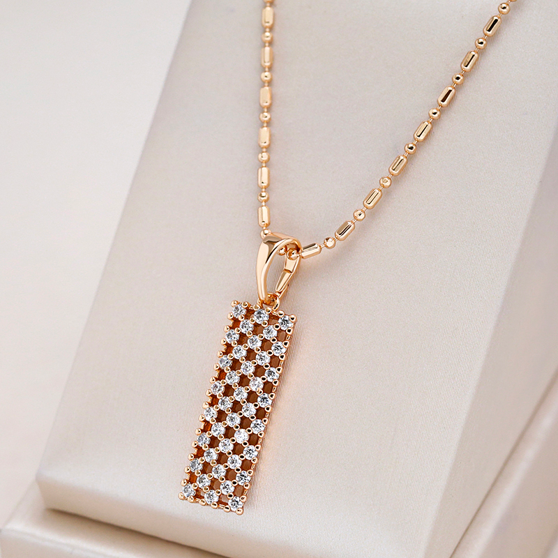 Gold-Plated Cubic Zirconia Necklace Jula Jewelry