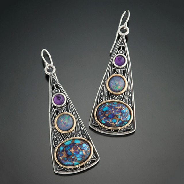 Cosmic Boho Earrings crafted from Sterling Silver Jula Jewelry