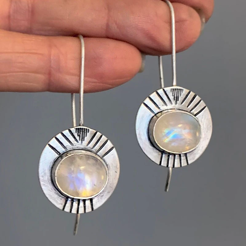 Bohemian Moonstone Earrings Jula Jewelry