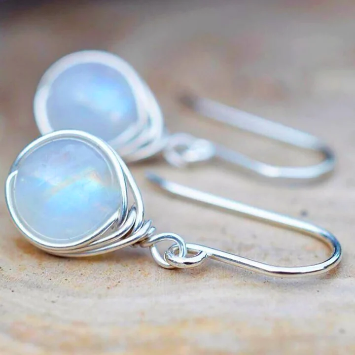 Moonstone Dangle Earrings Jula Jewelry
