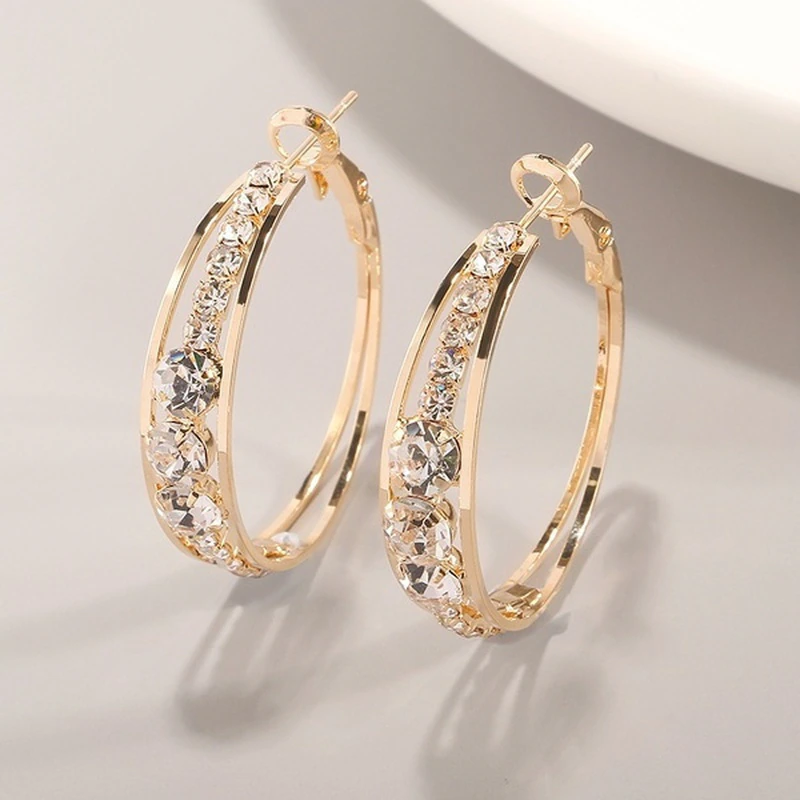 Elegant gold-plated earrings Jula Jewelry