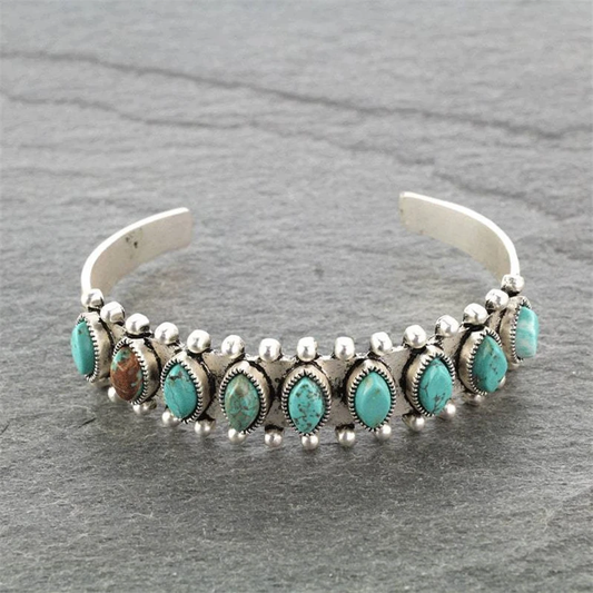 Vintage Turquoise Gemstone Bracelet Jula Jewelry