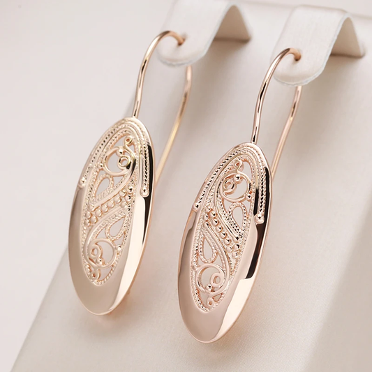 Elegant Golden Earrings Jula Jewelry