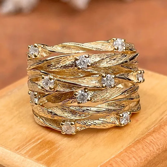 Vintage Golden Ring Jula Jewelry