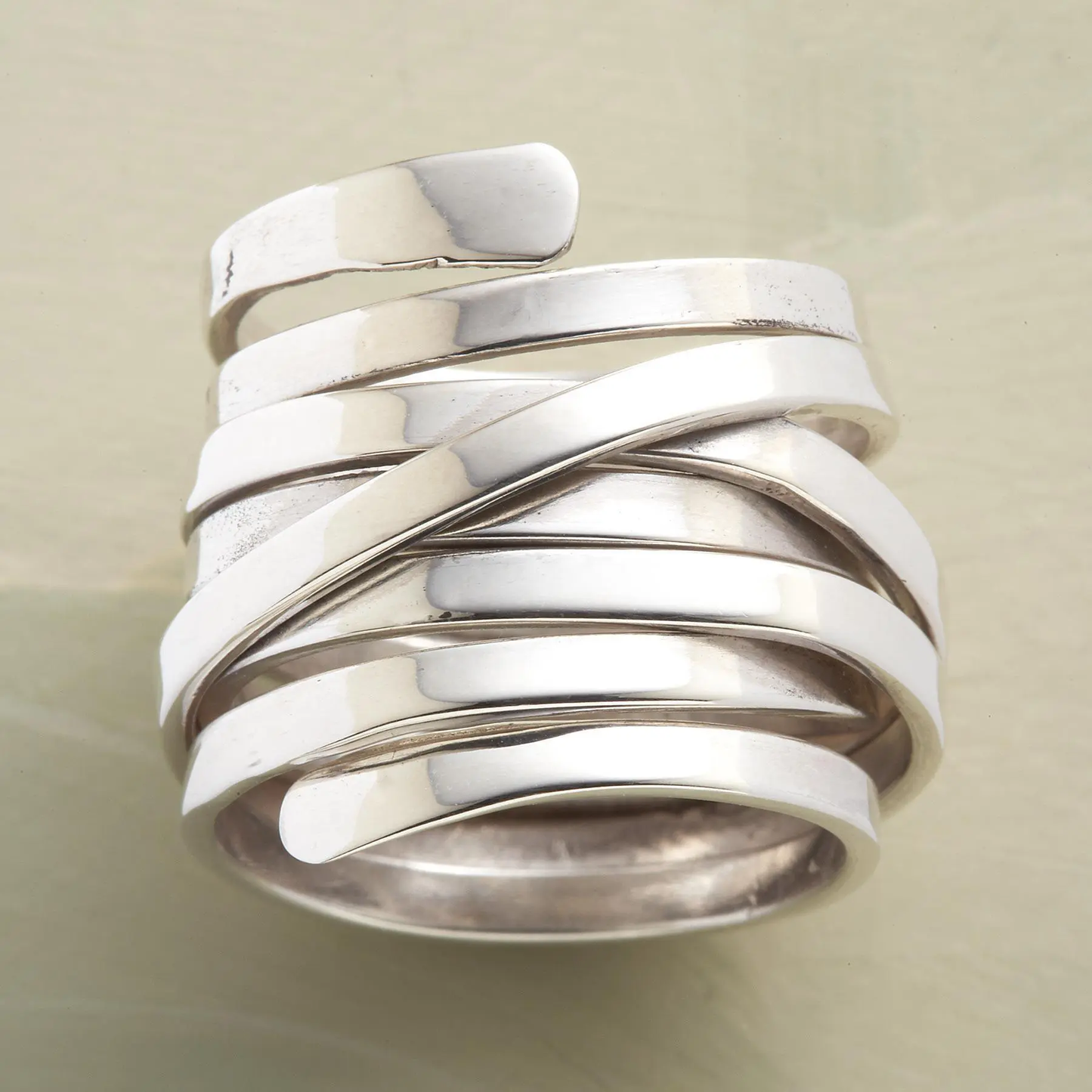 Silver Multi-Band Wrapped Ring Jula Jewelry