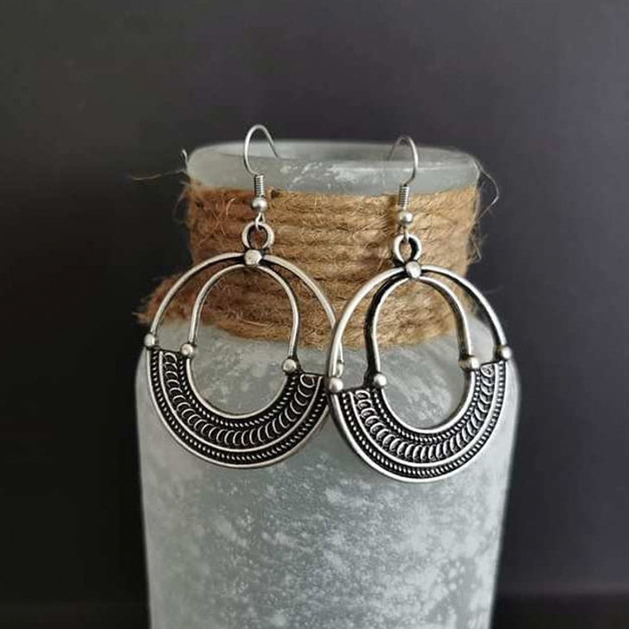 Vintage Silver Ethnic Earrings Jula Jewelry
