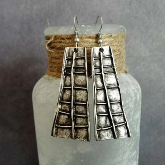 Vintage Silver Tiered Earrings Jula Jewelry