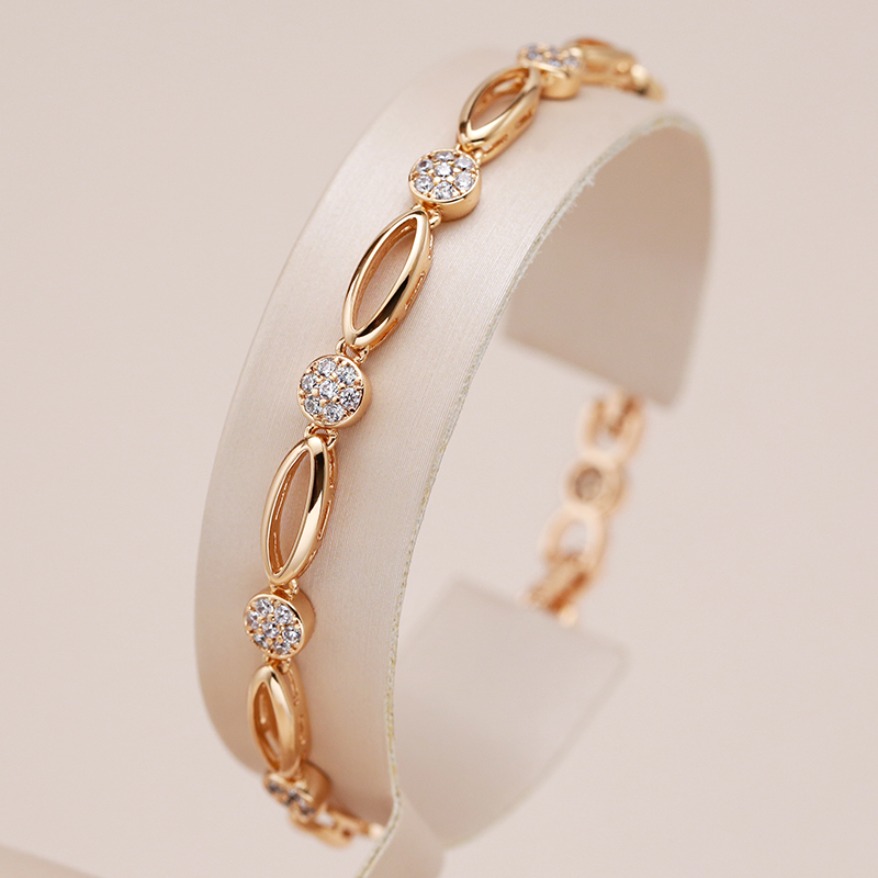 Elegant gold-plated cubic zirconia bracelet Jula Jewelry