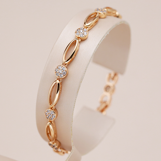 Elegant gold-plated cubic zirconia bracelet Jula Jewelry