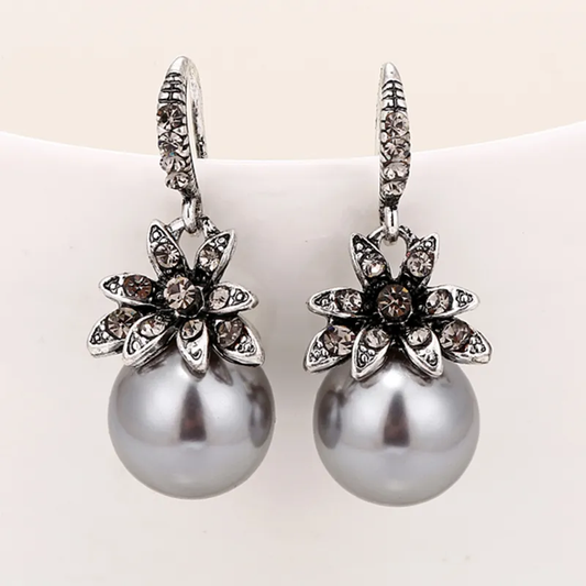 Vintage Silver Pearl Earring Jula Jewelry