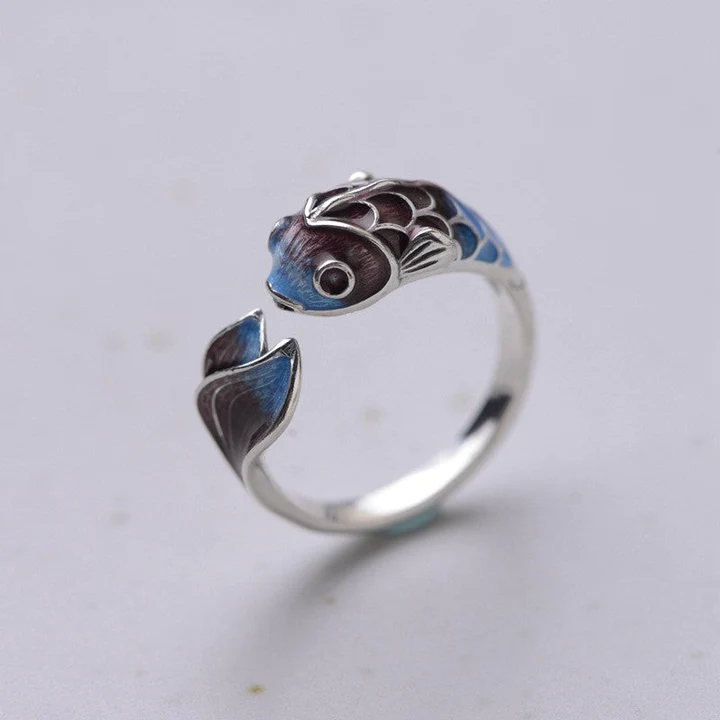 Vintage Carp Fish Ring Jula Jewelry