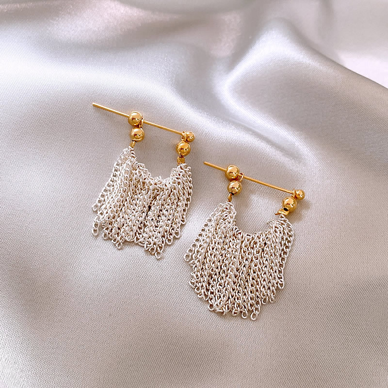Elegant Glass Drape Earrings Jula Jewelry