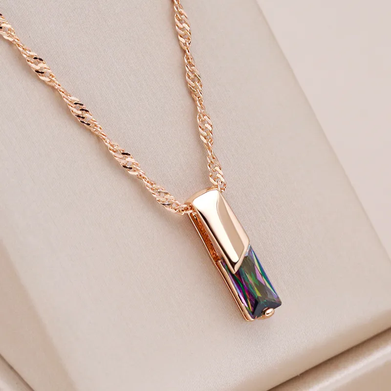 Elegant necklace with multicolored gemstones Jula Jewelry
