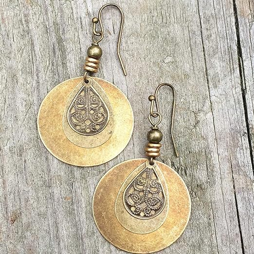 Vintage Golden Earrings Jula Jewelry