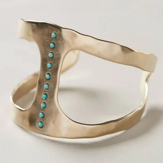 Silver-plated vintage ring with turquoise accents Jula Jewelry