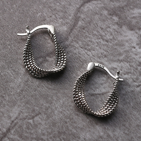 Vintage Irregular Silver Ear Jewelry Jula Jewelry