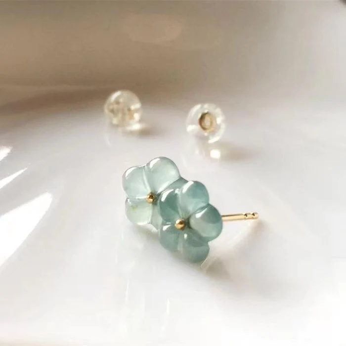 Vintage Turquoise Gemstone Floral Earrings Jula Jewelry