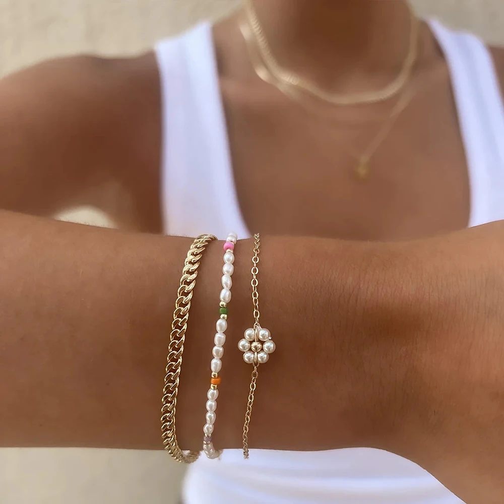 Daisy Pearl Bangle Jula Jewelry