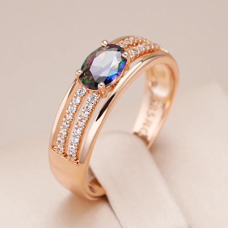 Elegant ring crafted with multicolored zirconia Jula Jewelry