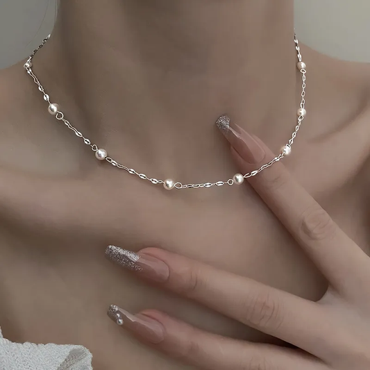 Elegant necklace crafted from lustrous pearls Jula Jewelry