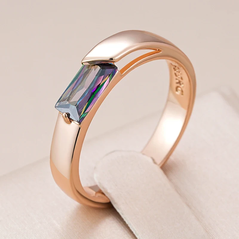 Elegant ring with a multicolored gem Jula Jewelry