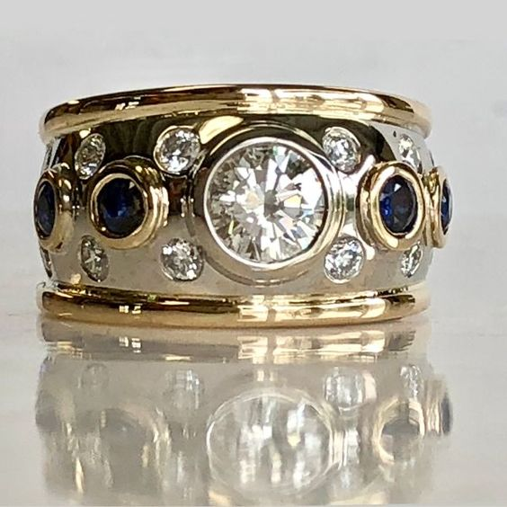 Vintage Gold-Plated Zirconia Ring Jula Jewelry